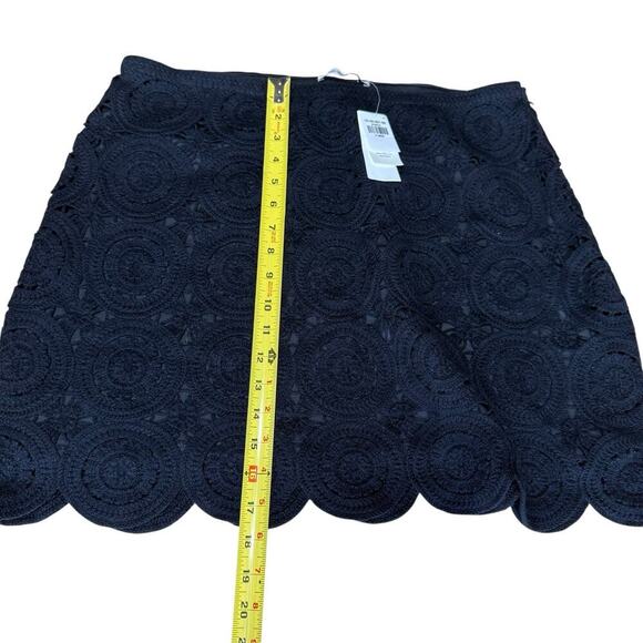 Abercrombie & Fitch Skirt Mini Crochet Black XL Whimsigoth Romanticgoth Witchy - Picture 8 of 8